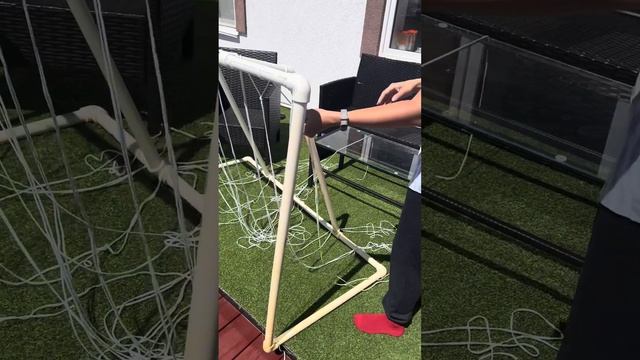 Футбольные ворота с сеткой своими руками. #ворота #фут? смотреть онлайн