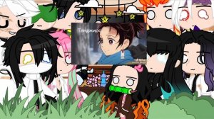 {реакция столпов на незуко и танджро}|+незуко|🥰🥰|1/5 ча