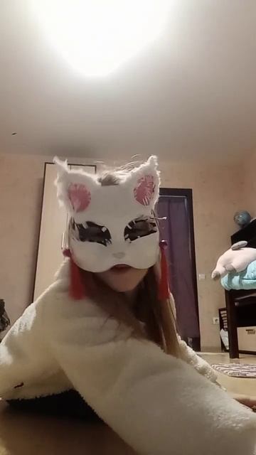 #квадробика #cat #белла я покрасила маску!)😻😻😻