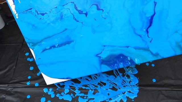 Large Acrylic Pour Painting | Easy Dirty Pour Technique | Fluid Art Abstract