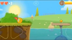 жёлтый шарик катится под веселую музыку