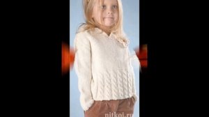 Вязание Джемпера Спицами для Девочки - 2019/ Knitting Sweaters for Girls/ Strickpullover für Mädche