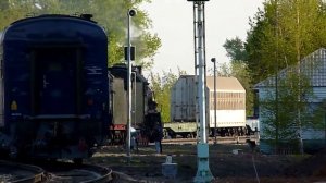Steam Locomotives Паровозы Эр797-41 и Л-2331 01.05.14
