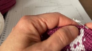 5. Тапочки тунисским крючком. Мысок. Начало.