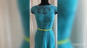 #Вязаное платье крючком #вязаниекрючком #Летнее платье крючком.