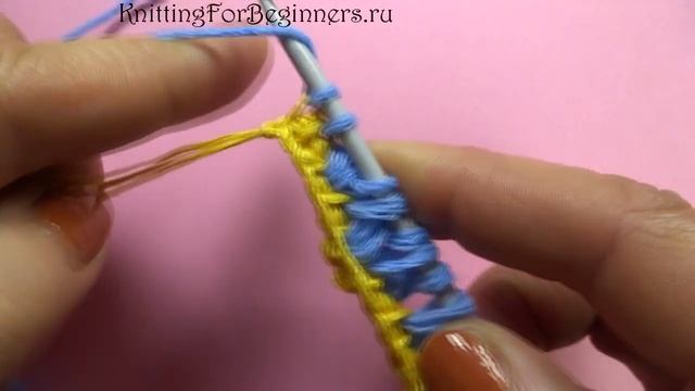 Двухцветный узор Tunisian Crochet Pattern  50