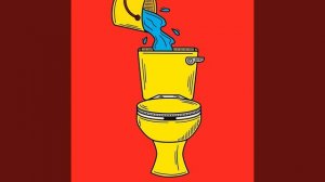 Звук смыва унитаза