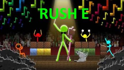 Rush E (Alan Becker) _ Green VS Silverfish