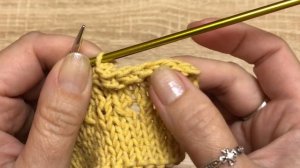 Эластичное закрытие изнаночных петель и платочного вязания