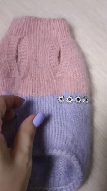 Вязаная жилетка для собачки девочки 💗 Размер S в наличии смотреть онлайн