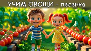🎵 Учим названия овощей с радостью! 🥦🍆🥕 Весёлый Огород – Песенка про овощи!