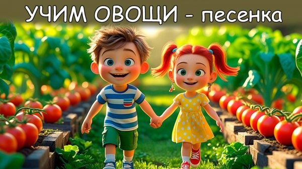 🎵 Учим названия овощей с радостью! 🥦🍆🥕 Весёлый Огород – Песенка про овощи!