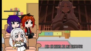 Реакция персонажей из аниме: "Фрирен, провожающая в по?