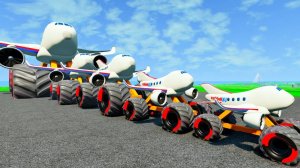 Мультики машинки для детей. Большие и маленькие машинки-самолёты против Томаса. Мультики Онлайн