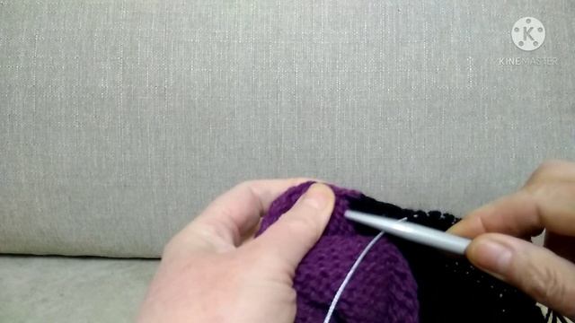 Оформление боковых частей безрукавки. Вяжем без убавок и прибавок