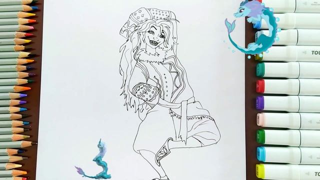 How to draw Sisu Human from Raya and the last Dragon / Как нарисовать дракона Сису? смотреть онлайн