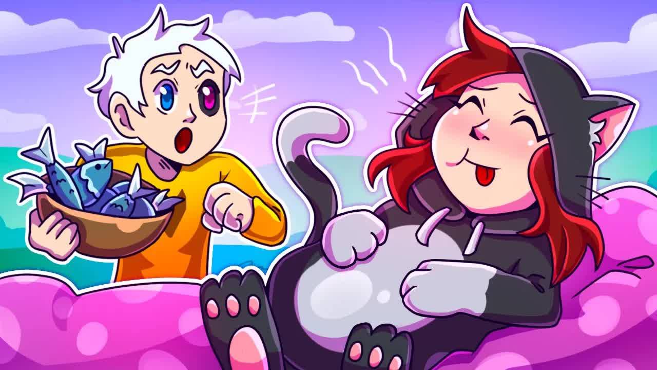 ❤️Майнкрафт но Я СТАЛА ПОМОЩНИКОМ ПУХЛЫМ КОТОМ смотреть онлайн