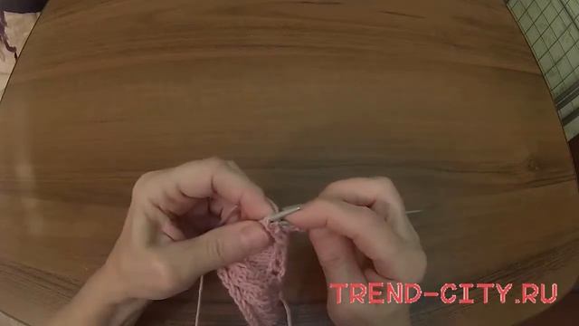 Ажурный узор спицами №121