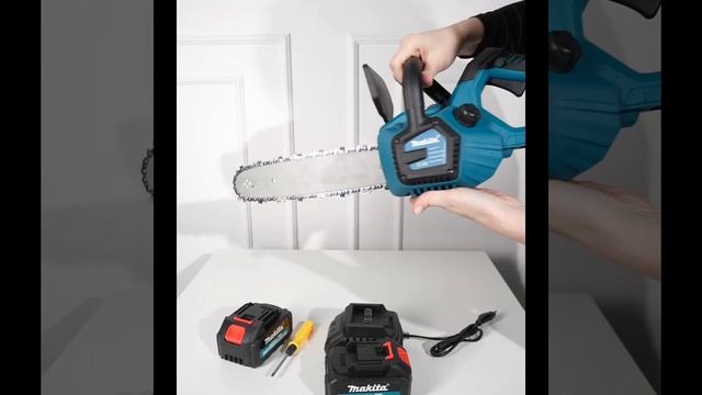 Пила аккумуляторная цепная бесщеточная/12 дюймов/2 АКБ/Сучкорез цепной смотреть онлайн