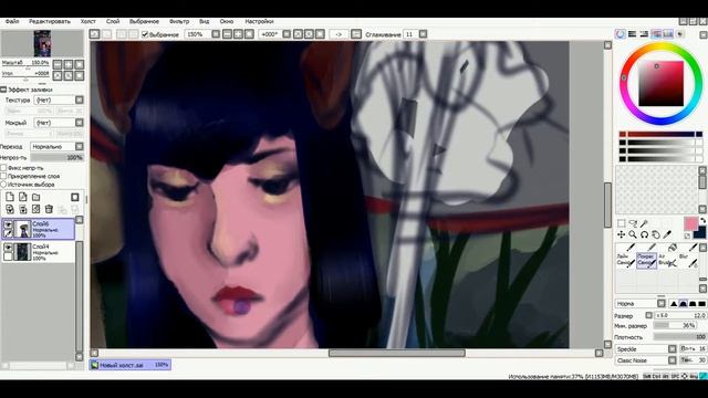 Speedpaint девушка в грозу смотреть онлайн