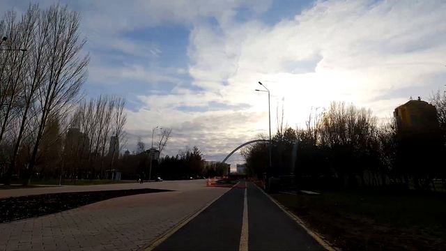 Состояние велодорожек Астана 19.04.2025
