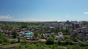 Вид из окна 14 этажа. Квартала жизни и солнца "Лотос" г. Иркутск, ул. Баррикад