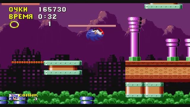 Прохождение  Sonic The Hedgehog 3# Spring Yard zone