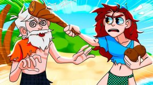 ❤️ 24 ЧАСА на НЕОБИТАЕМОМ ОСТРОВЕ в МАЙНКРАФТ