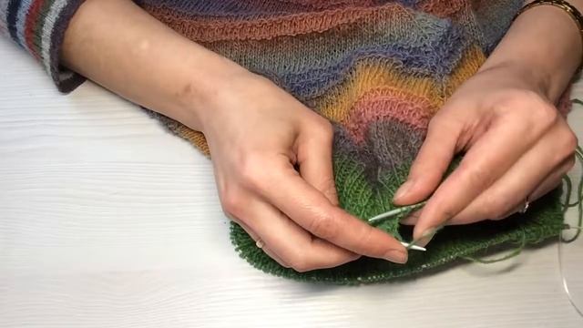 Эластичное закрытие резинки два на два спицами смотреть онлайн