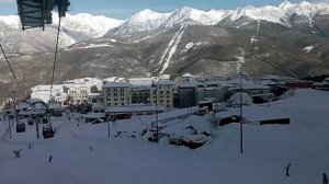 Канатка Красная поляна. Красная поляна. Новый Год.