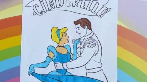 Детская раскраска 🖍️ Золушка и принц👸🫅