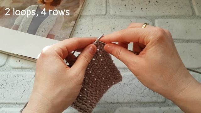 Вяжем объёмный узор спицами ❤ knitting pattern. смотреть онлайн