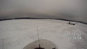 Полет на автожире после оттепели в гибридном варианте