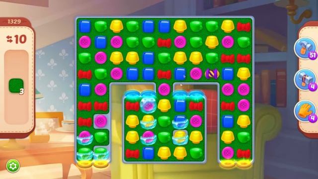 Homescapes.  1329 уровень.