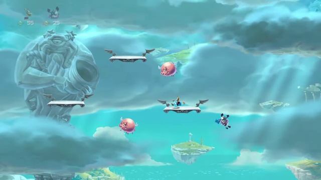 прохождение Rayman Legends #25 сюжет Пик Олимпа / Валим Босса "Облако тьмы" смотреть онлайн