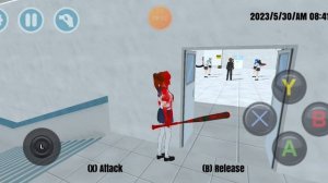 Безумная Аяна убивает всех! =) ❤🔪High School Simulator 2018🌸💌