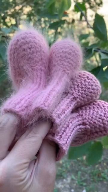 Пинеточки для младенца 👶🏼 #вязание #пинеткиспицами смотреть онлайн