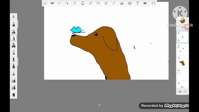 speedpaint|собаки с бабочкой|sketchbook смотреть онлайн
