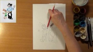 Как нарисовать волка и зайца из «Ну, погоди». Рисуем героев мультфильма «Ну, погоди». Гуашь