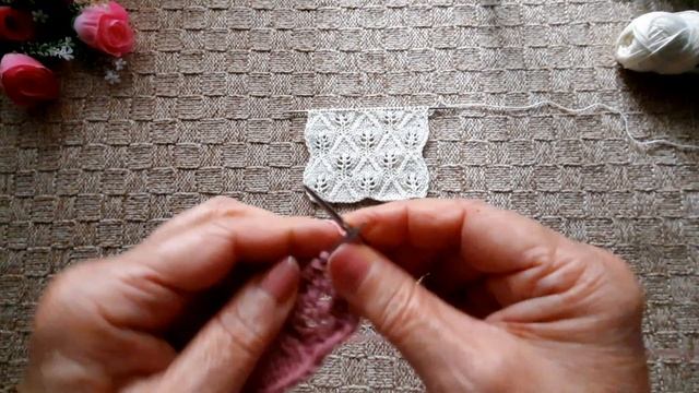 Узор ЛИСТОЧКИ. // Простой и шикарный узор свяжем вместе.// смотреть онлайн