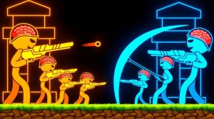 195. Шарики: Битва ИИ Стикменов | Marble: Smart AI Stickman Battle | Кто победит?