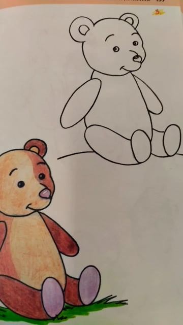 Рисуем медведя #рисуем #рисунок смотреть онлайн