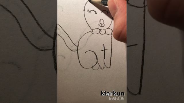 Рисунок кошки из 6+1 #drawing смотреть онлайн
