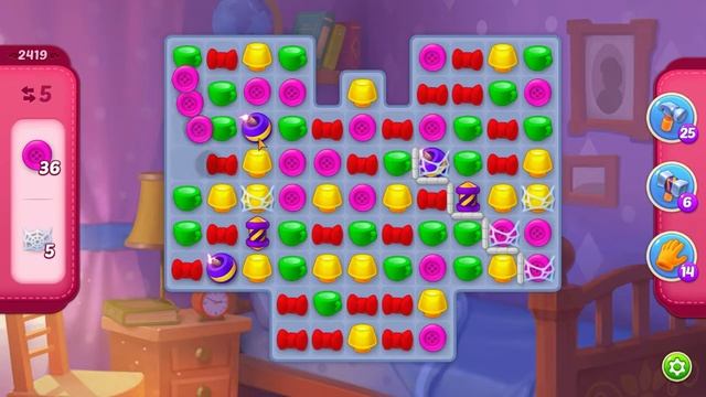 Homescapes Level 2419 Very Hard (No Boosters) / Уровень 2419 Очень Сложный (Без бустеров) 27.04.202