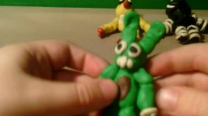 Показываю мои фигурки Фнаф из пластилина