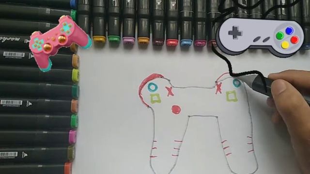 как можно нарисовать джойстик | drawing for children joystick смотреть онлайн