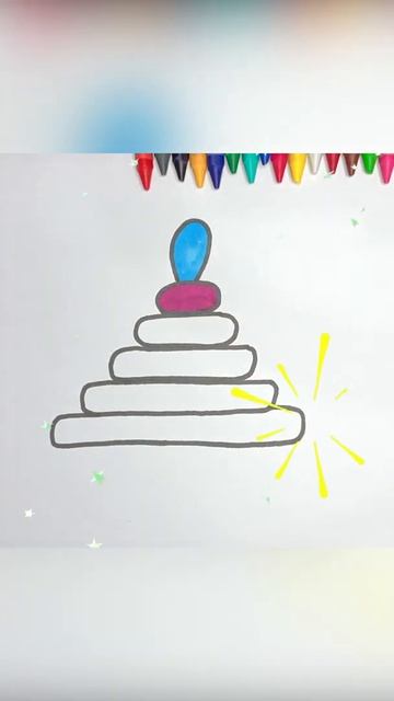 как нарисовать пирамидку пошагово и легко | how to draw a pyramid step by step easy смотреть онлайн