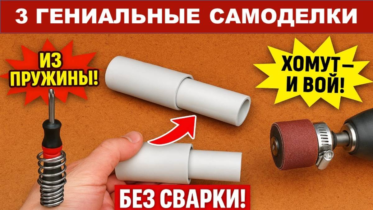 Вы точно не видели ЭТИ идеи! Самоделки из ПВХ, пружин и хомутов! смотреть онлайн