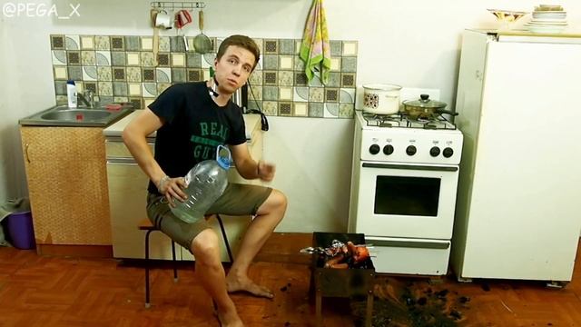 Гриль в домашних условиях. Сосиски гриль дома. смотреть онлайн