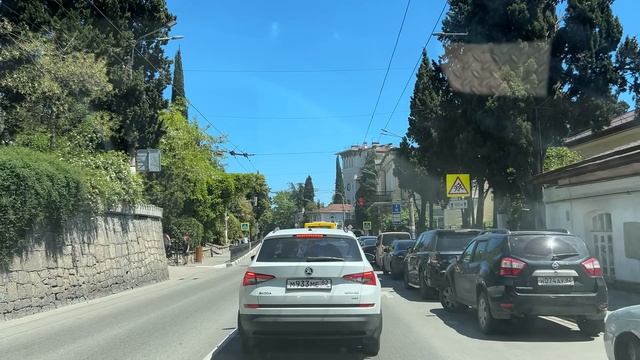 Ялта. До ул.Дражинской по Севастопольской, Боткинской, Кирова, Свердлова, Рузвельта ул.22.05.25.Крым смотреть онлайн